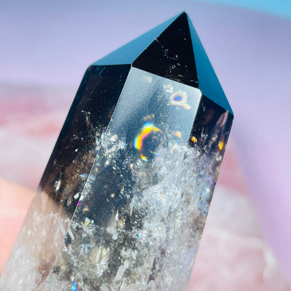 Dark Smoky Quartz Small Tower