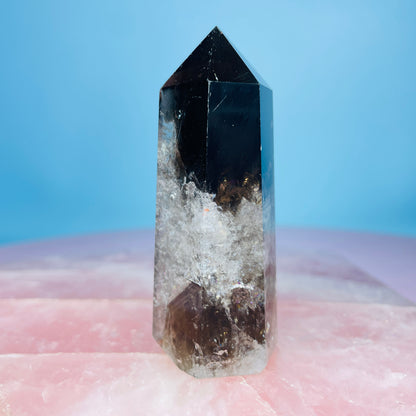 Dark Smoky Quartz Small Tower
