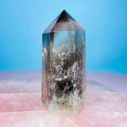 Dark Smoky Quartz Small Tower