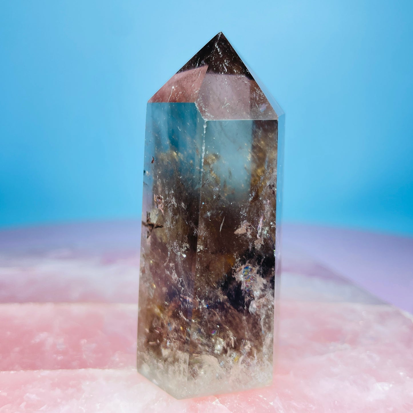 Dark Smoky Quartz Small Tower