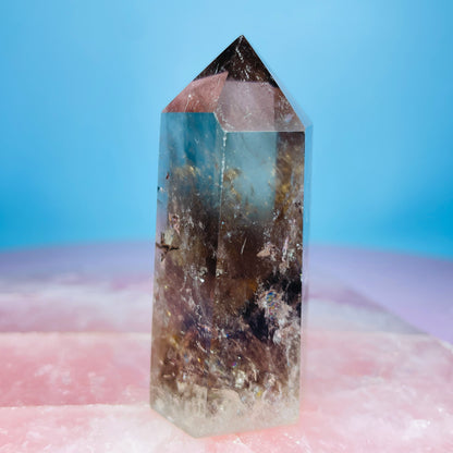 Dark Smoky Quartz Small Tower