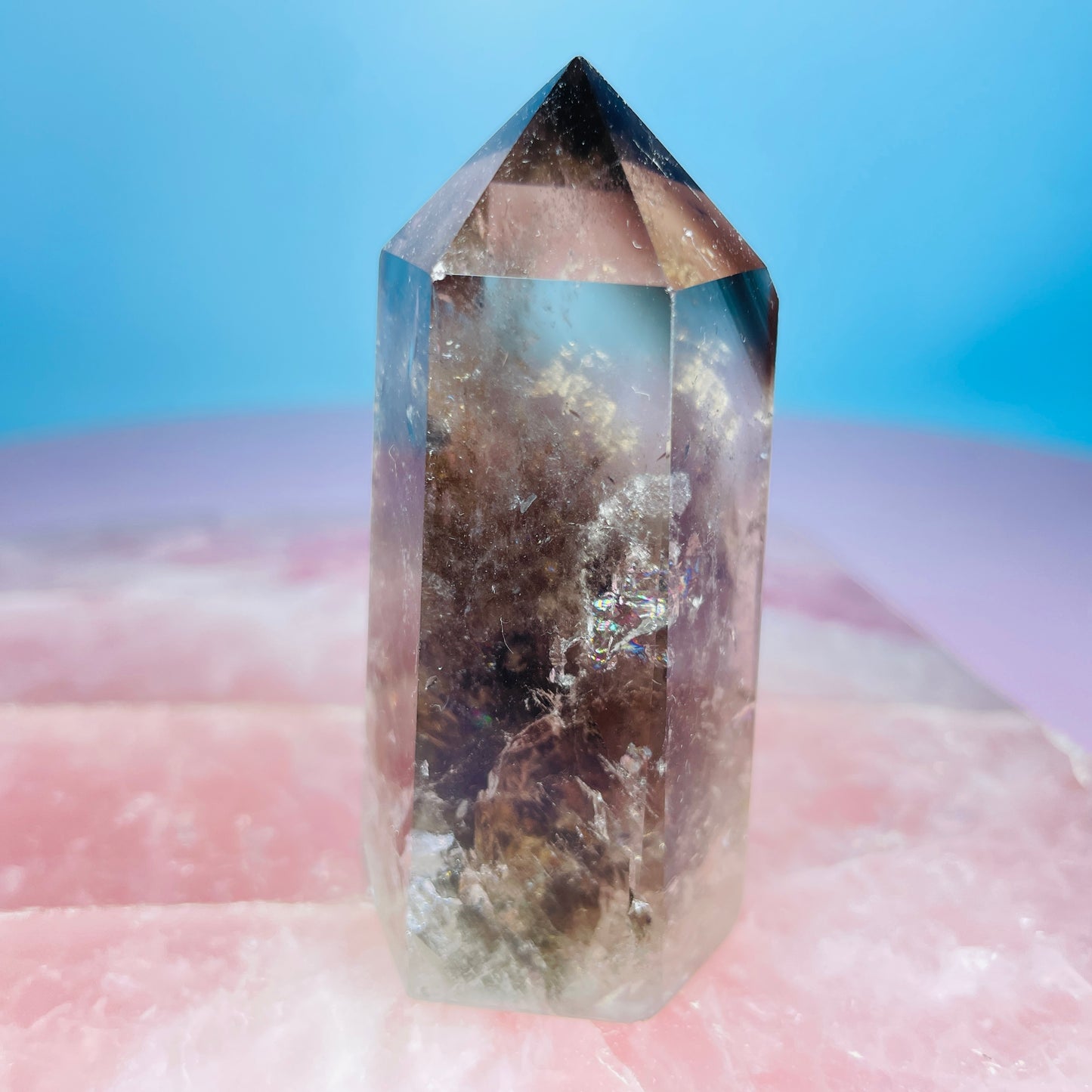 Dark Smoky Quartz Small Tower