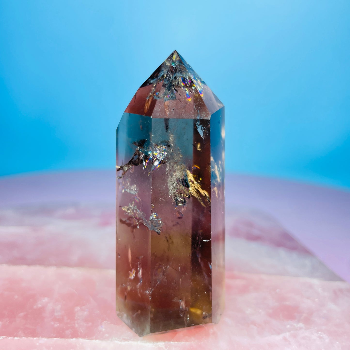 Dark Smoky Quartz Small Tower