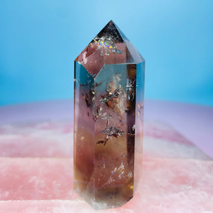 Dark Smoky Quartz Small Tower