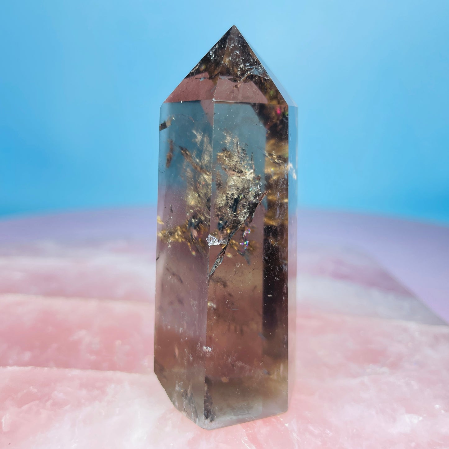 Dark Smoky Quartz Small Tower