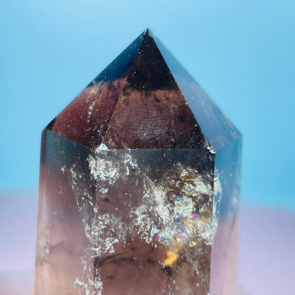 Dark Smoky Quartz Small Tower