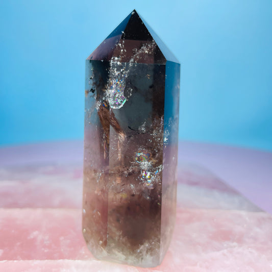 Dark Smoky Quartz Small Tower