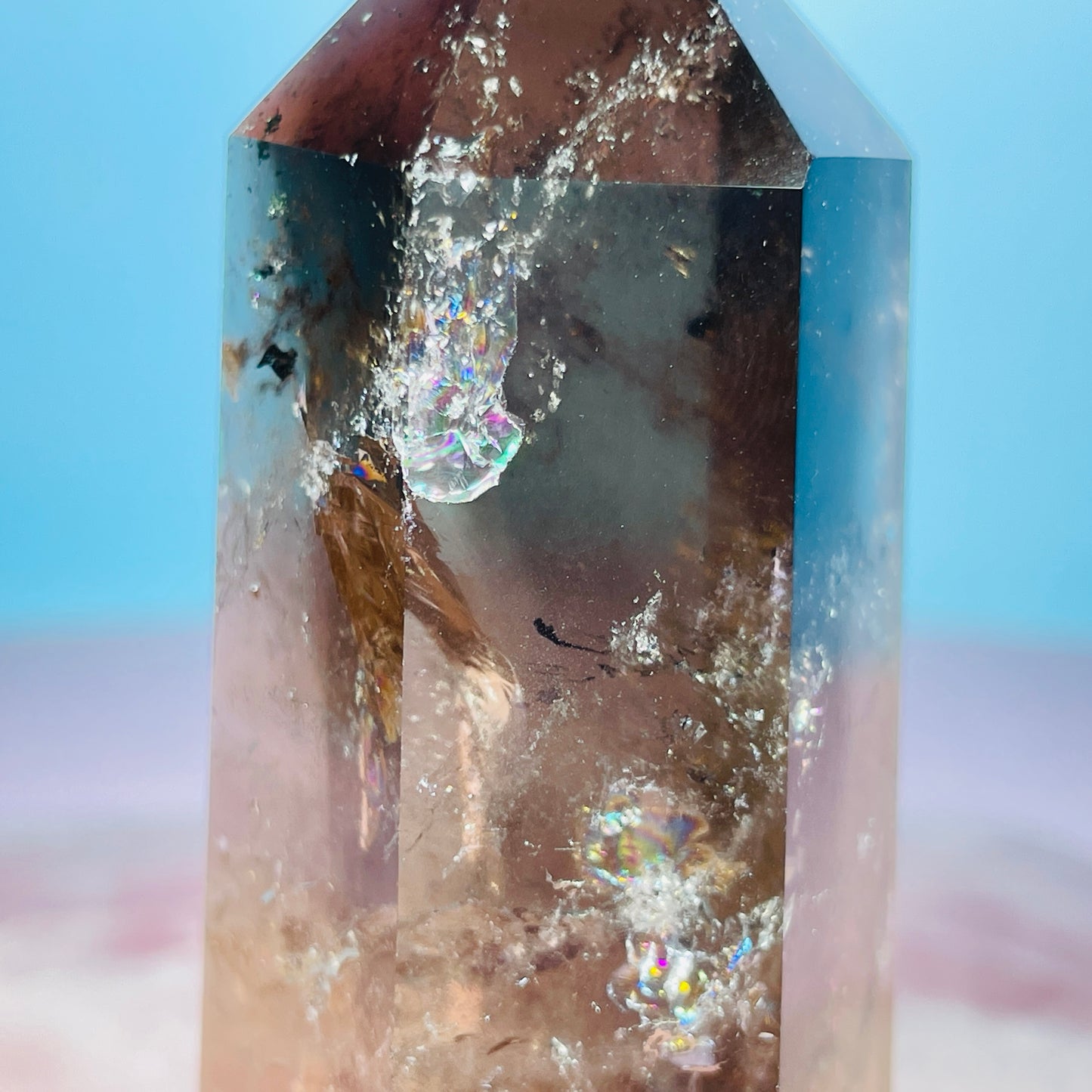 Dark Smoky Quartz Small Tower