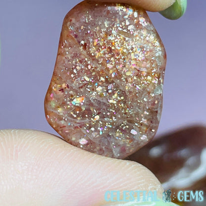 High Quality Rainbow Sunstone Small Tumble (Rainbow Fleck Flash!!!)