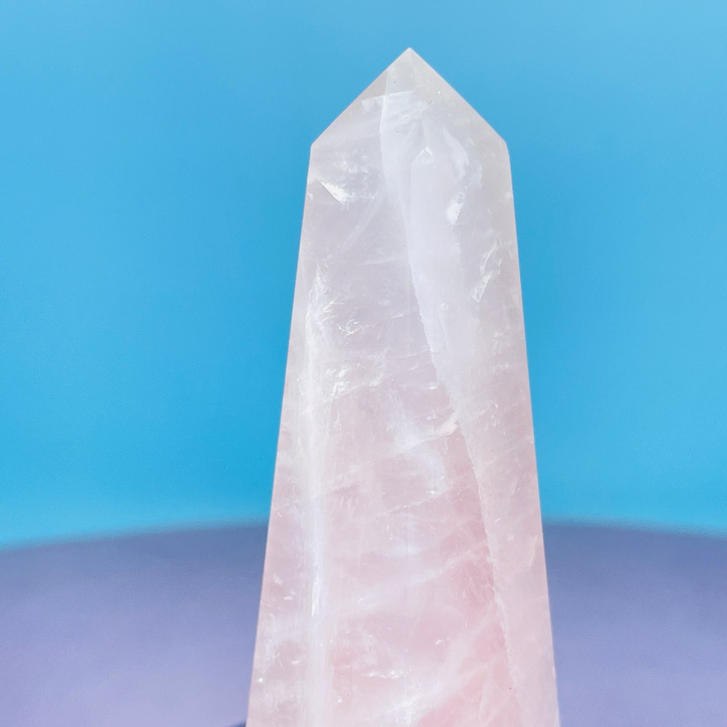Rose Quartz Medium Obelisk Tower