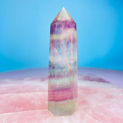 Candy Fluorite Small Tower