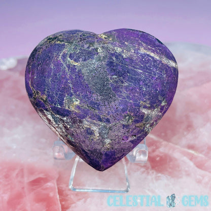 Purpurite Heart Medium Carving (Video)