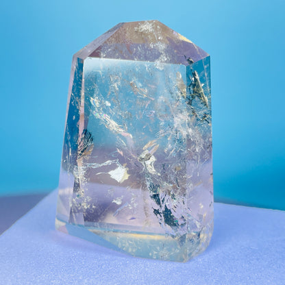 Rutilated Smoky Quartz Small Tower (Video)