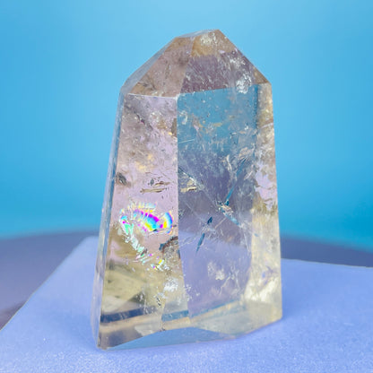 Rutilated Smoky Quartz Small Tower (Video)