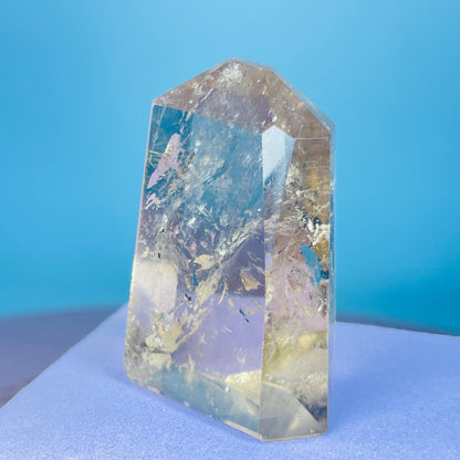 Rutilated Smoky Quartz Small Tower (Video)