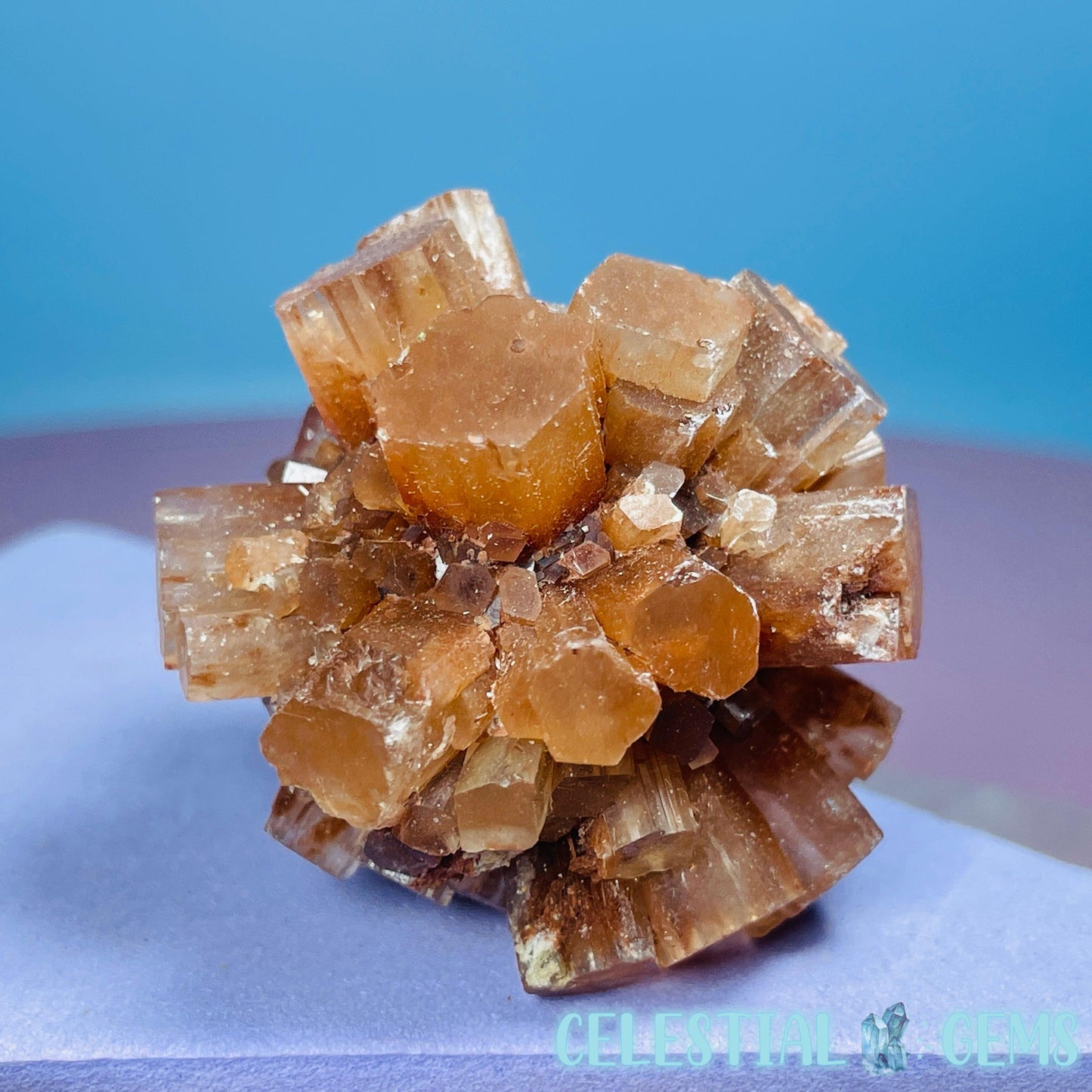 Red Star 'Sputnik' Aragonite Small Cluster