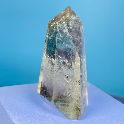 Rutilated Smoky Quartz Small Tower (Video)