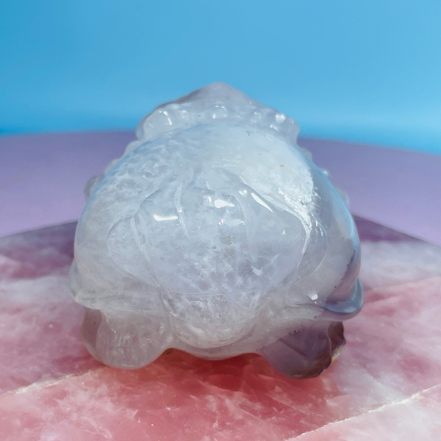 Agate 'Pixiu' Dragon Frog Carving