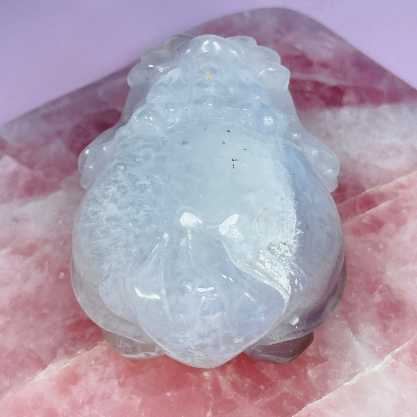 Agate 'Pixiu' Dragon Frog Carving