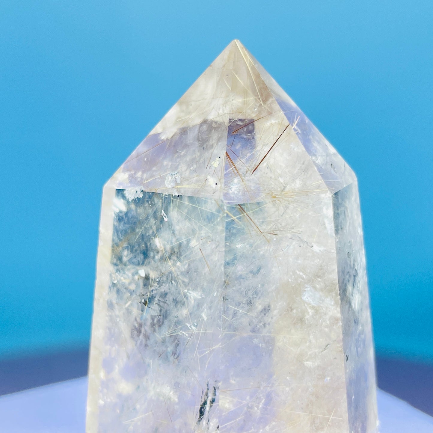 Rutilated Smoky Quartz Small Tower (Video)