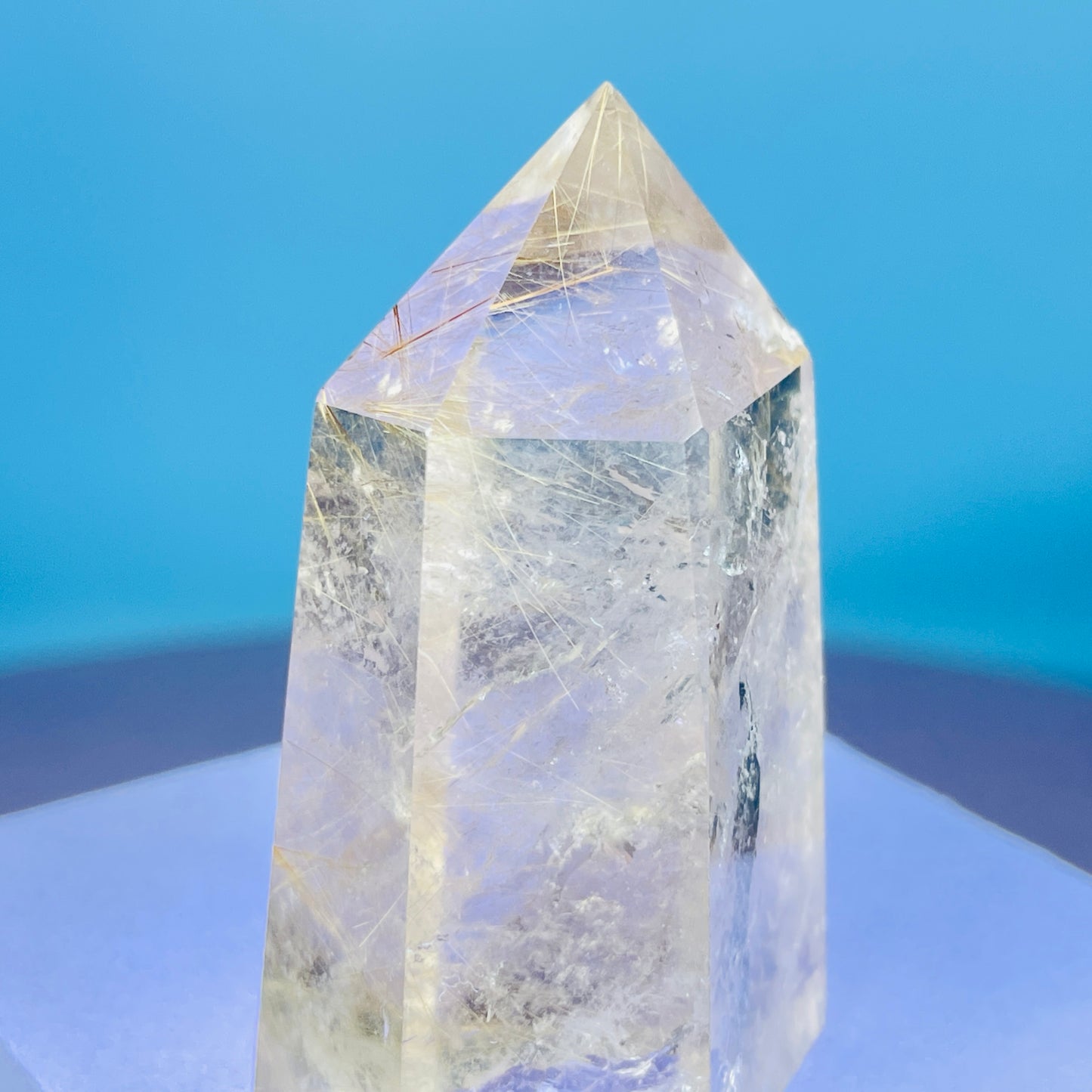 Rutilated Smoky Quartz Small Tower (Video)