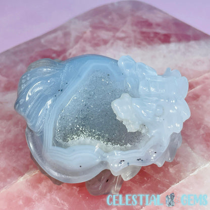 Druzy Agate 'Pixiu' Dragon Frog Carving