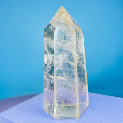 Rutilated Smoky Quartz Small Tower (Video)