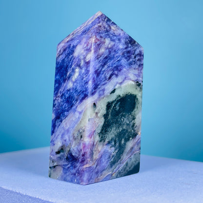 Charoite Small Obelisk Tower