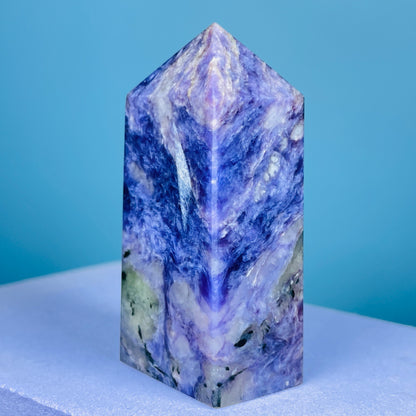 Charoite Small Obelisk Tower