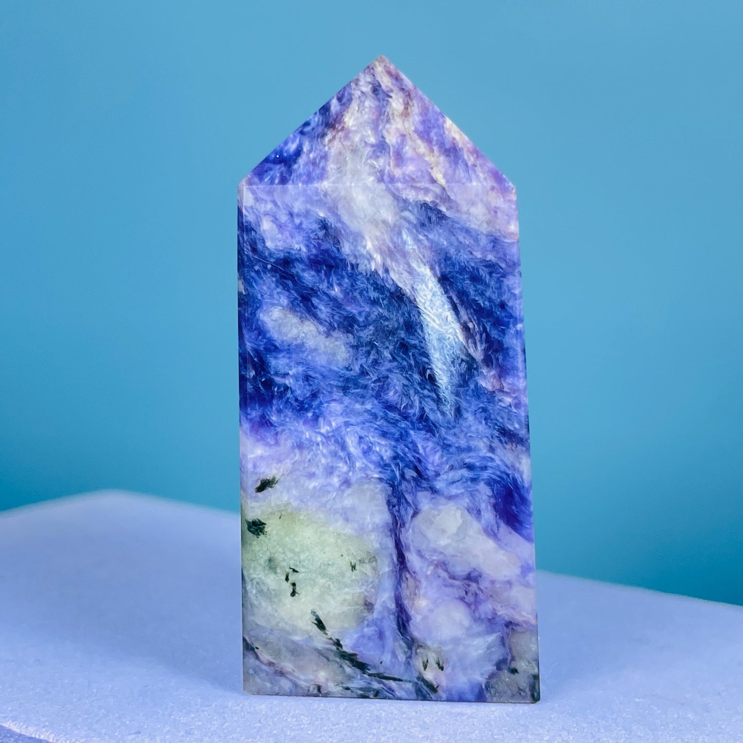 Charoite Small Obelisk Tower