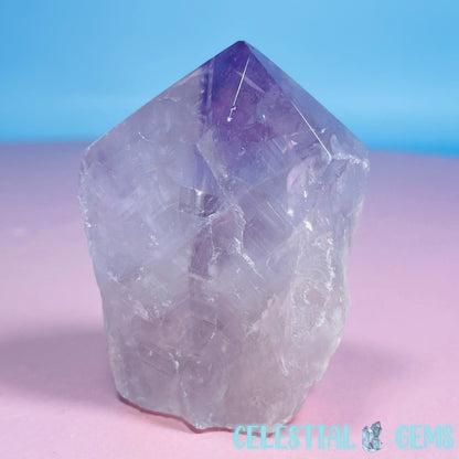 Amethyst Part Polished Small Point Freeform