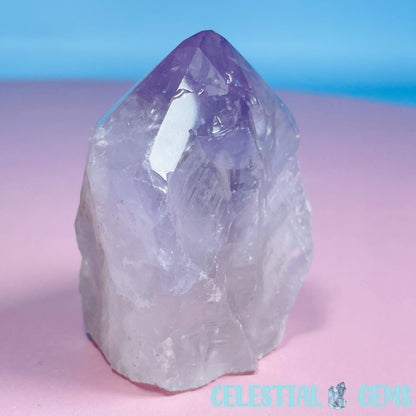 Amethyst Part Polished Small Point Freeform