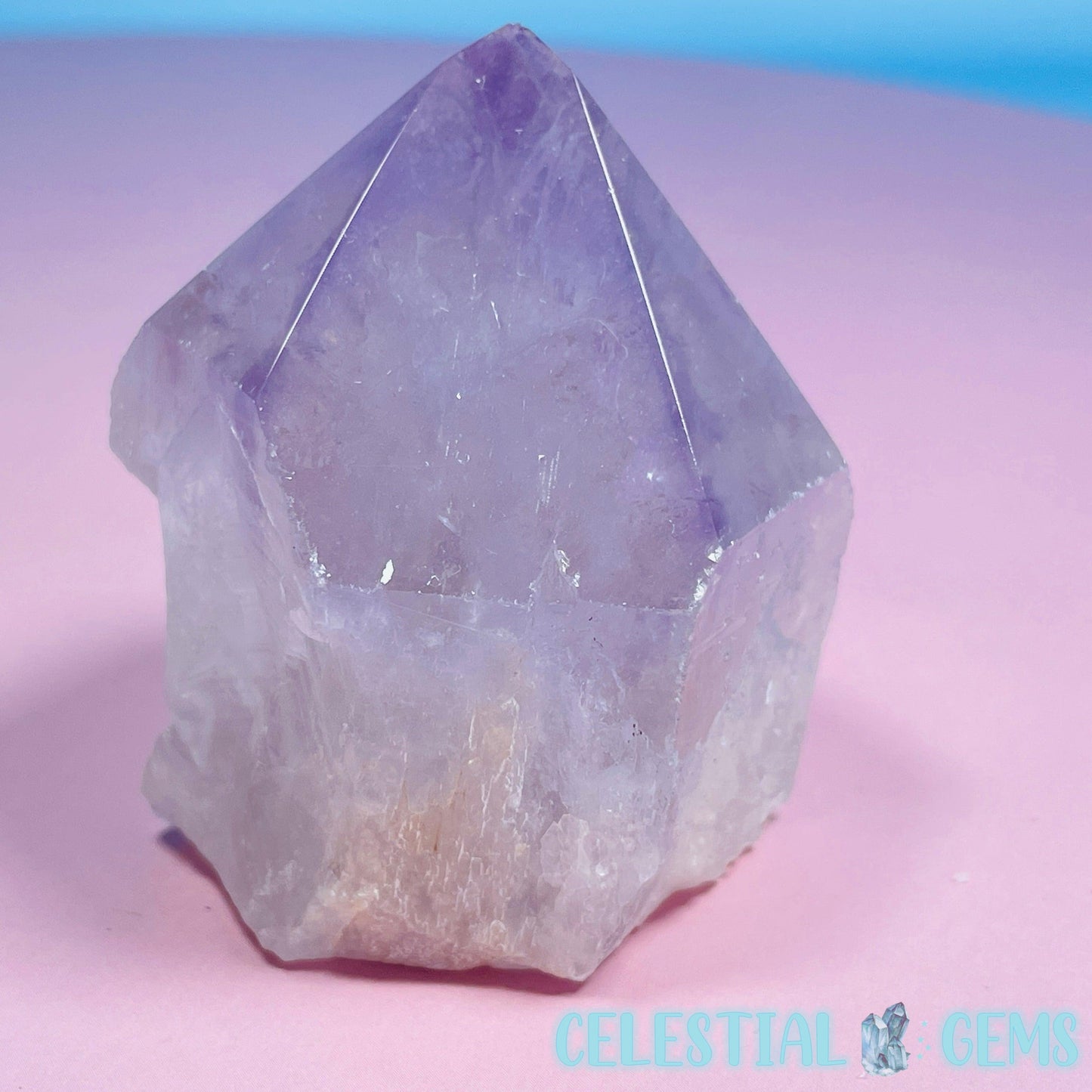 Amethyst Part Polished Small Point Freeform