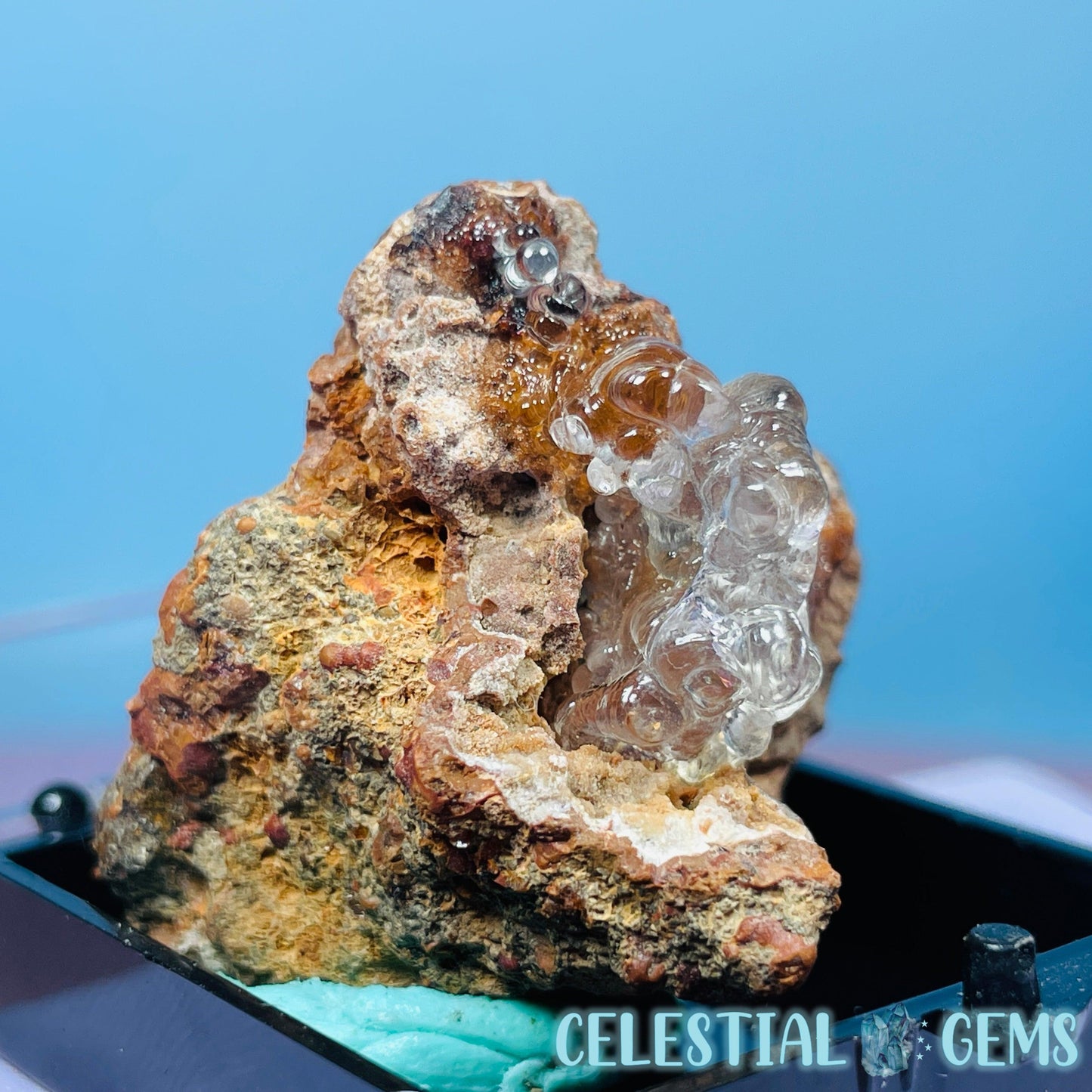 Hyalite Opal on Matrix Mini Specimen (UV)