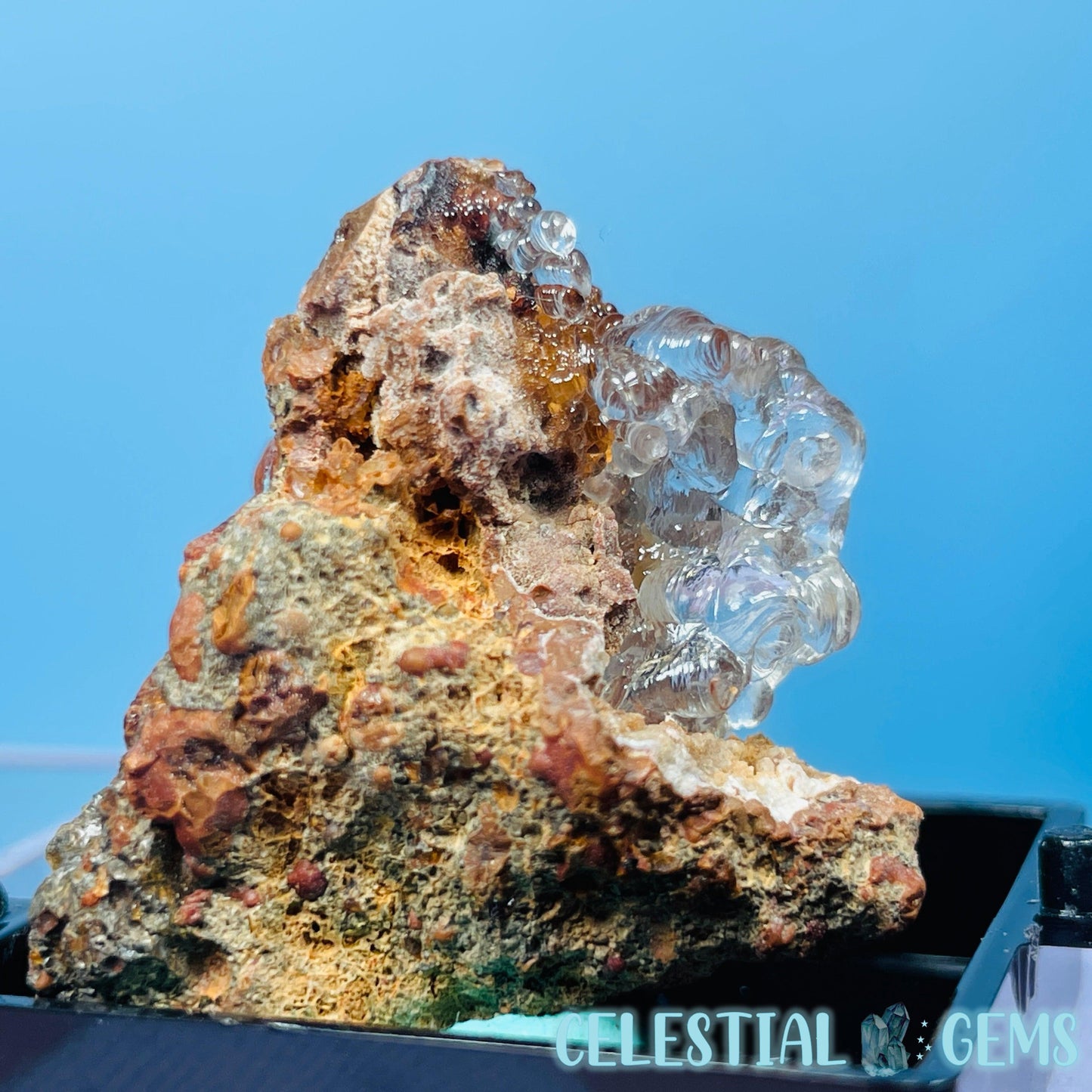 Hyalite Opal on Matrix Mini Specimen (UV)