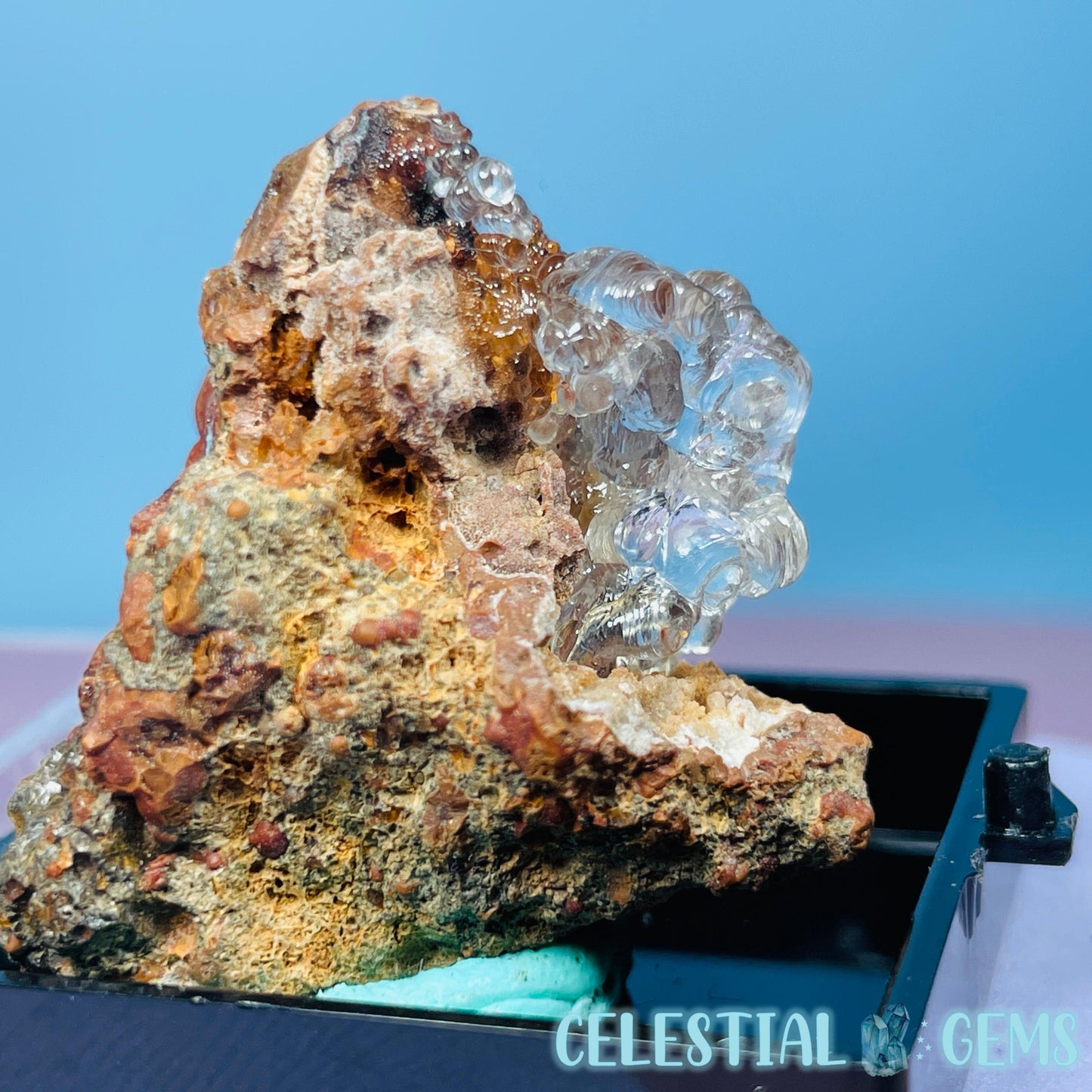 Hyalite Opal on Matrix Mini Specimen (UV)