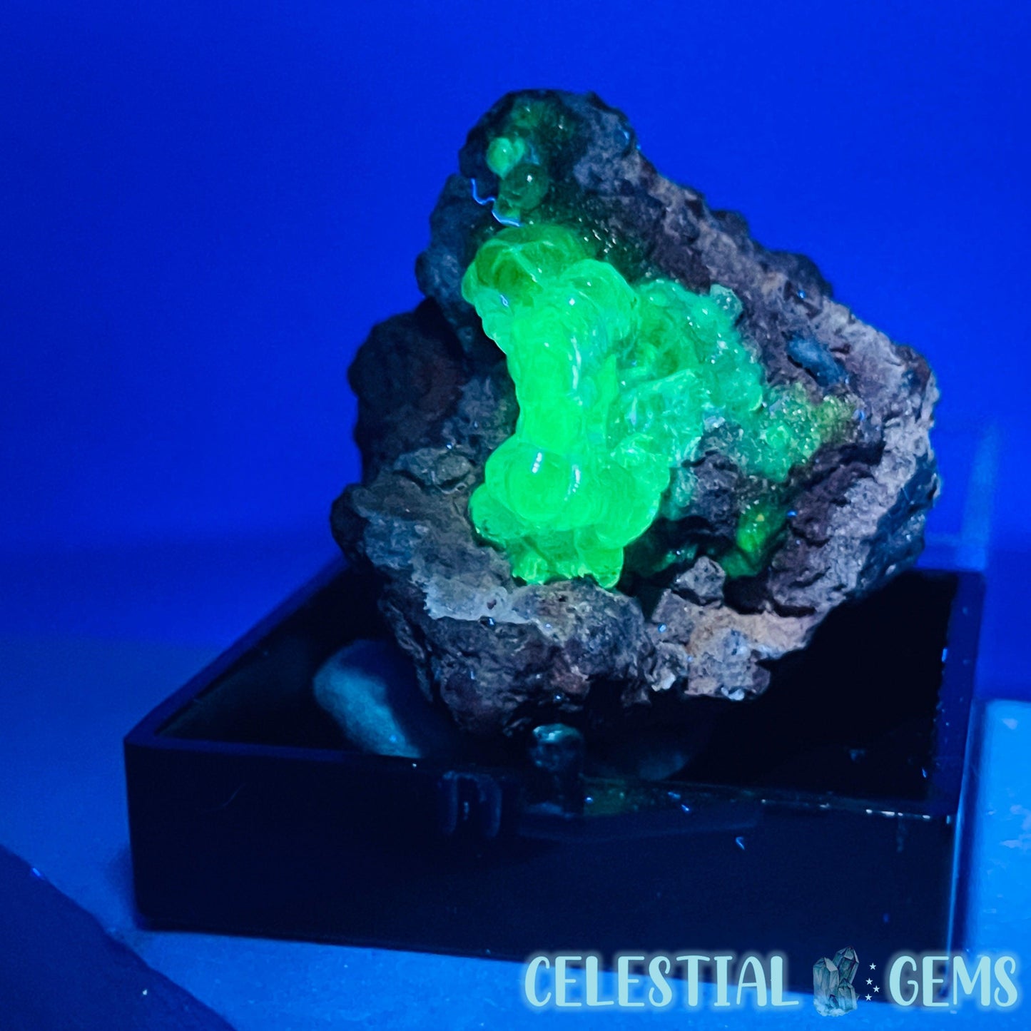 Hyalite Opal on Matrix Mini Specimen (UV)