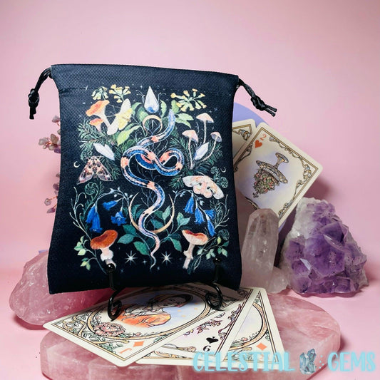 Snake of Eden Tarot Drawstring Bag