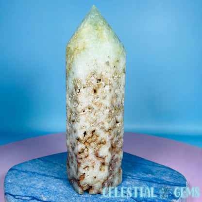 Prehnite with Epidote Large Tower