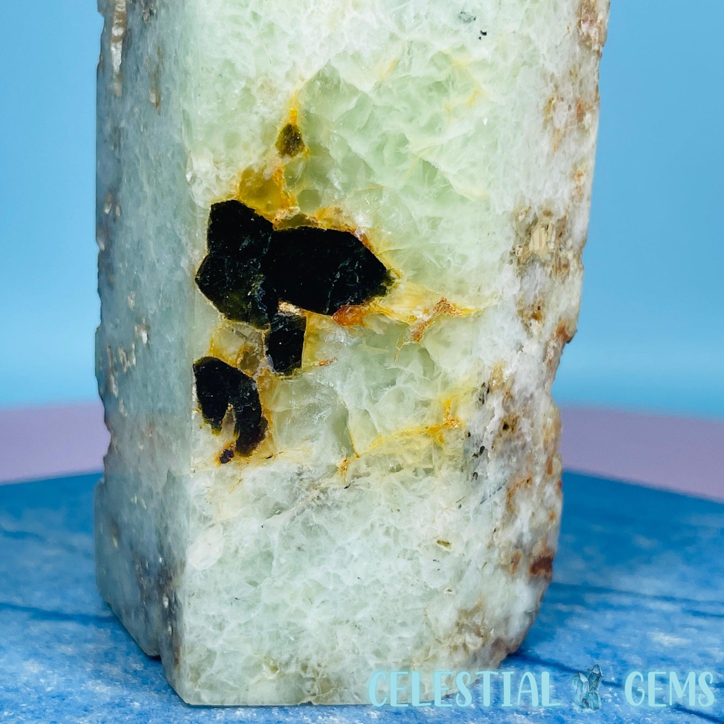 Prehnite with Epidote Large Tower