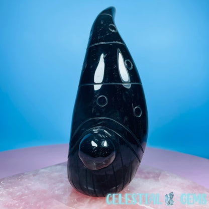 Volcanic UV Agate Gonk Gnome Medium Carving