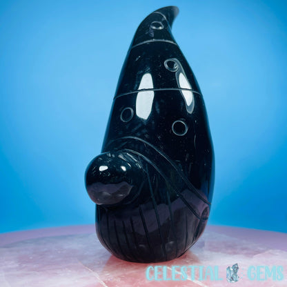 Volcanic UV Agate Gonk Gnome Medium Carving