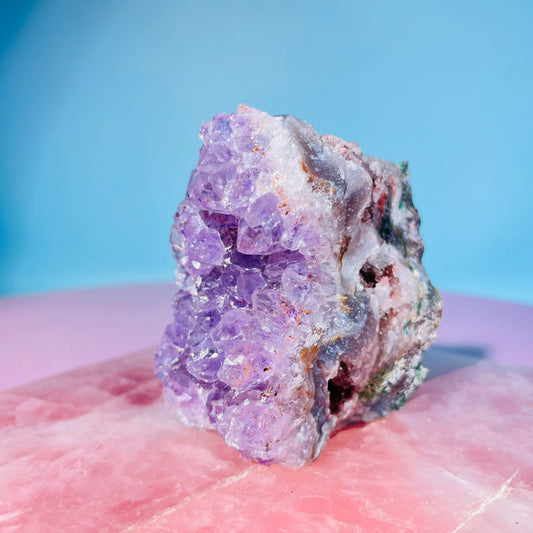 Amethyst Small Standing Cluster (Video)