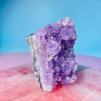 Amethyst Small Standing Cluster (Video)