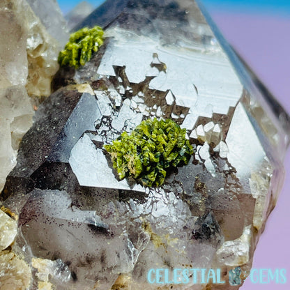 Amethyst + Epidote + Hematite Medium Cluster Specimen