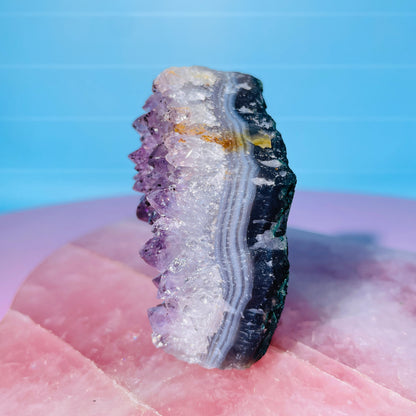 Amethyst Small Standing Cluster (Video)