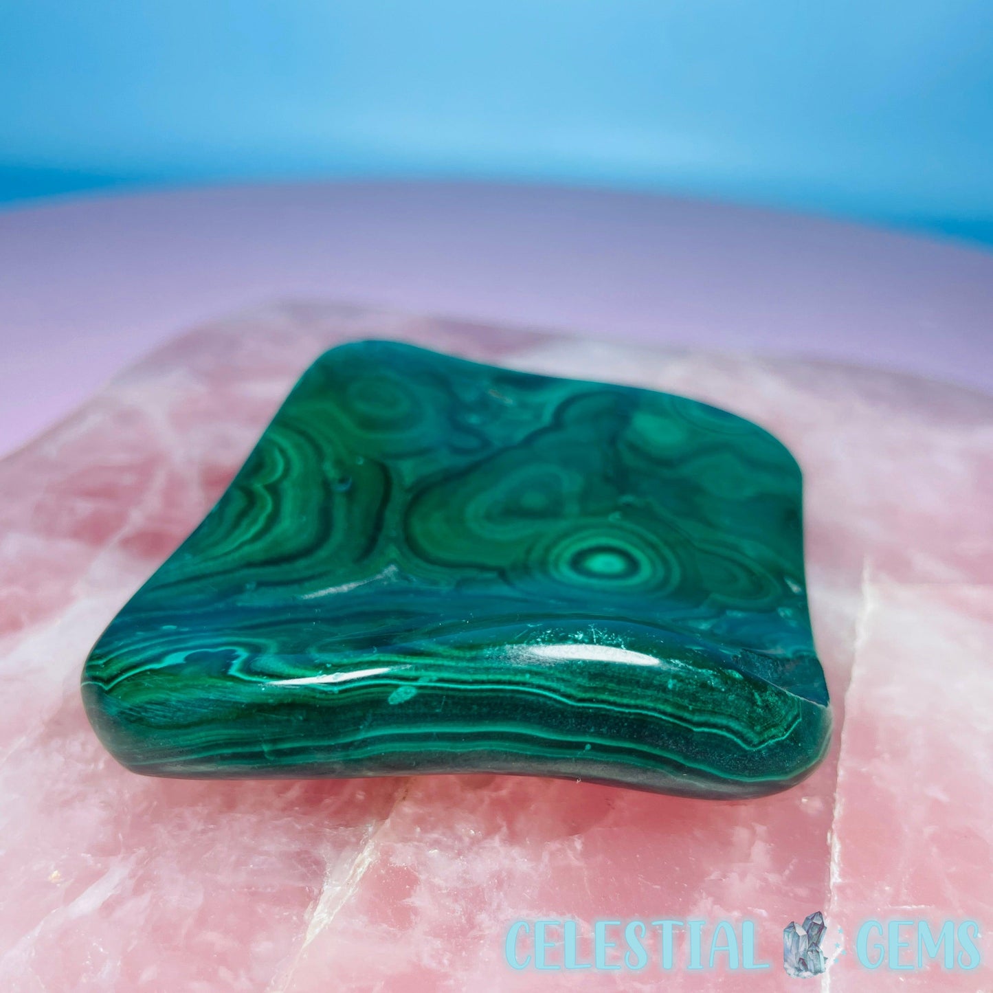 Malachite Semi-Polished Small Freeform