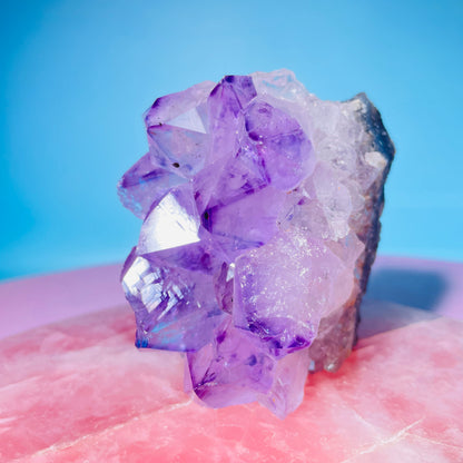 Amethyst Small Standing Cluster (Video)
