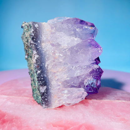 Amethyst Small Standing Cluster (Video)