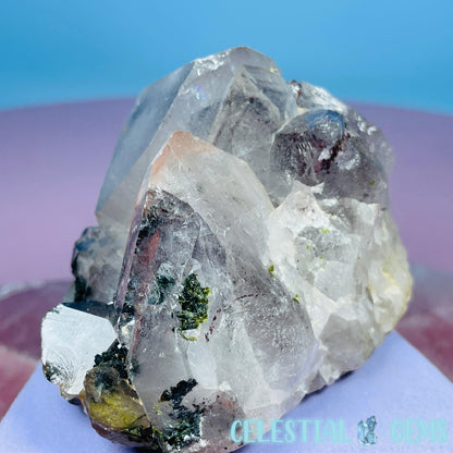 Quartz  + Epidote + Hematite Medium Cluster Specimen